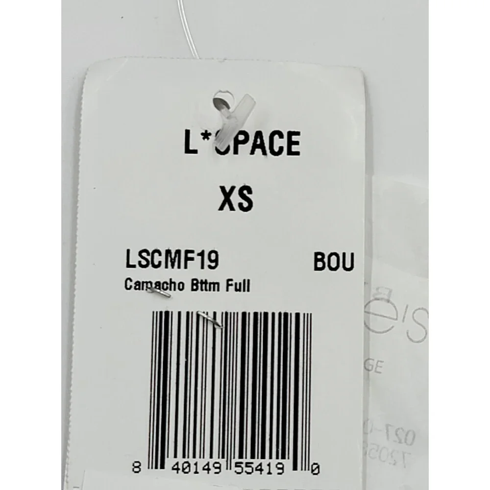 L*Space Camacho Bikini Bottom Women's XS Bougainville Solid Full Coverage